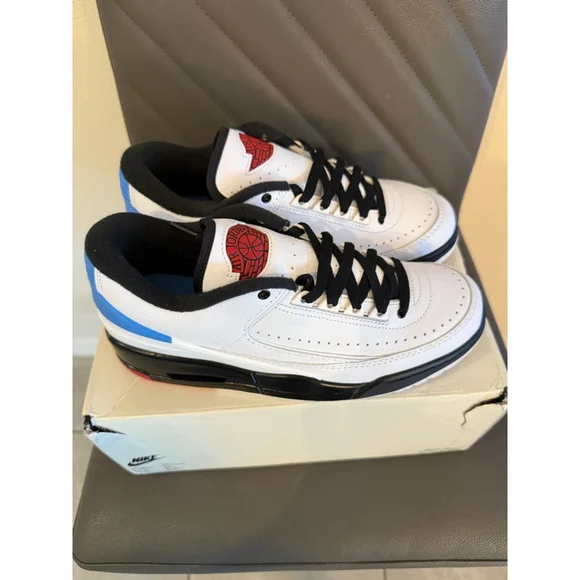Men's Air Jordan 2/3 Sneakers Size 8 White Black Blue Red